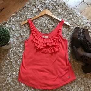 🌺 Coral Hollister tank top 🌺 - Size Small